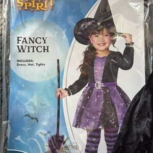 Spirit Fancy Witch Kids Costume - Purple and Black 3T-4T